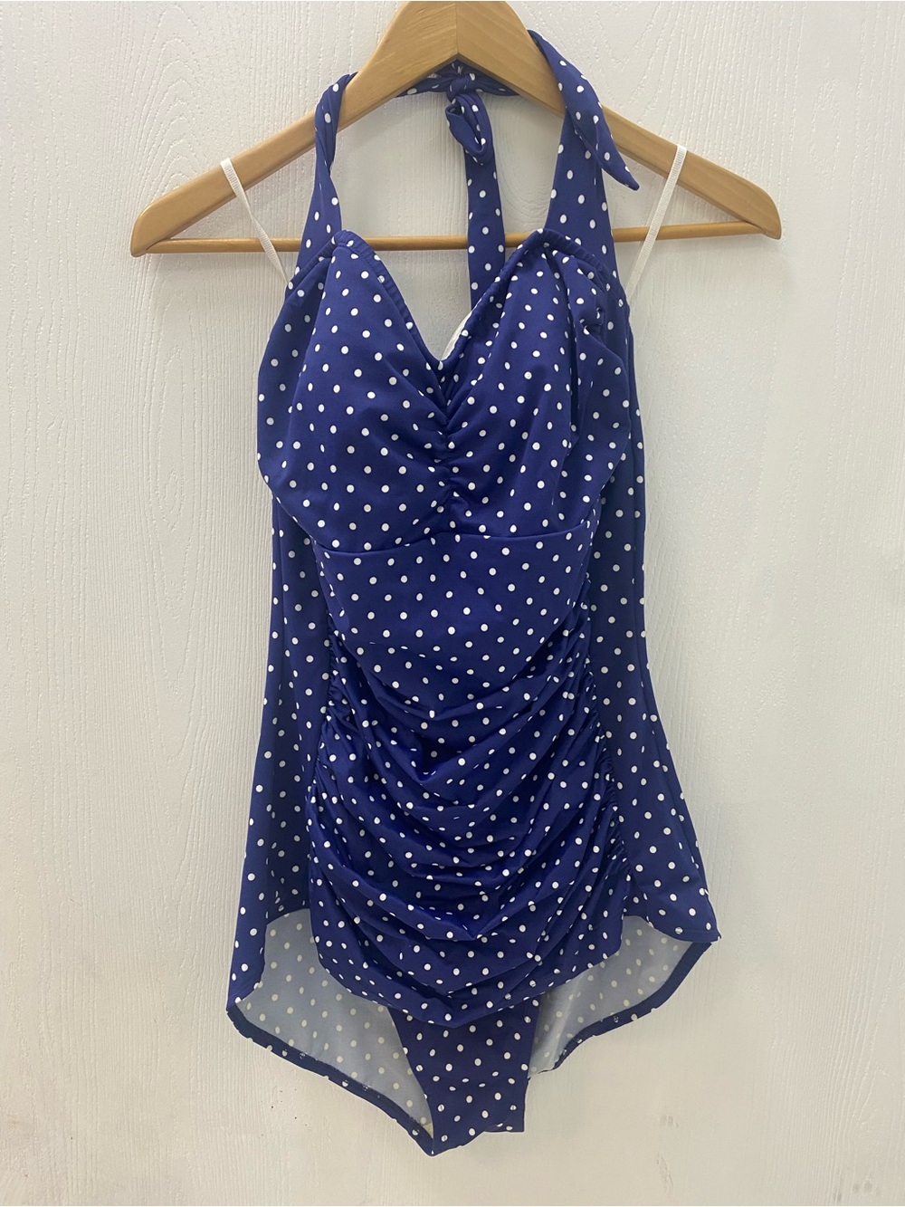 Ruby Ribbon Light Blue and White Polka Dot Swimwear